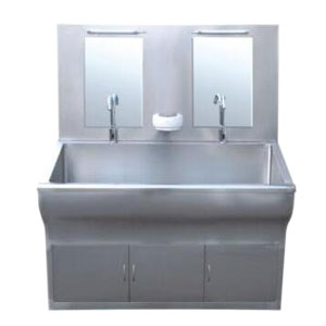 醫(yī)用雙人自動感應洗手池-醫(yī)院手術室凈化