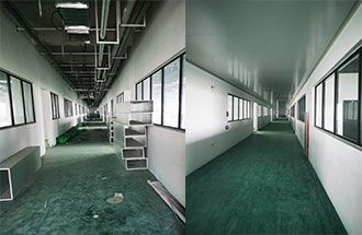 5月14日，志遠(yuǎn)凈化工程項(xiàng)目傳回的新鄉(xiāng)市弘力電源電子無(wú)塵車間建設(shè)進(jìn)度